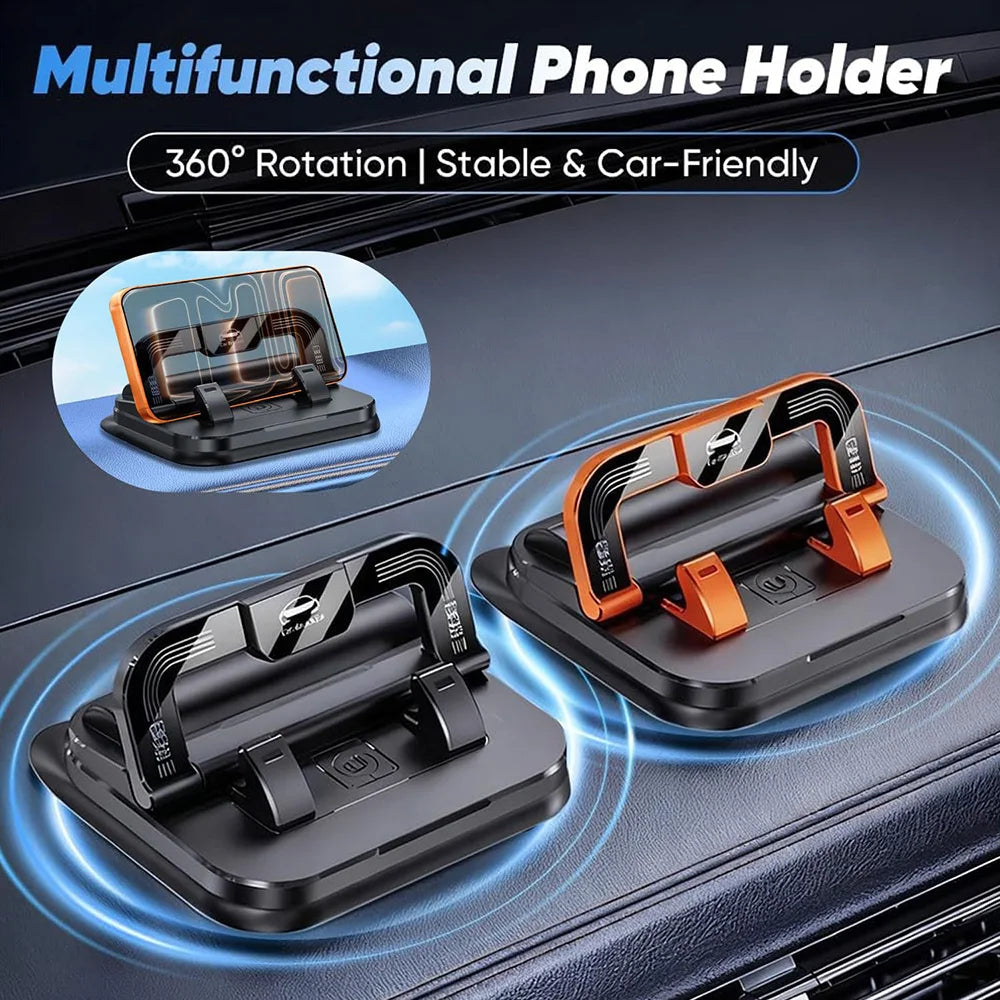 Universal Dashboard Car Phone Holder Upgraded Silicone Phone Mount for Car Dash Anti-Slip Pad Mat Phone Holder with Number Plate