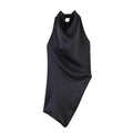 Women's Top 2026 Spring New High-End Fashion Sexy Hot Satin Sleeveless Asymmetrical Halter Backless Women's Vest Top