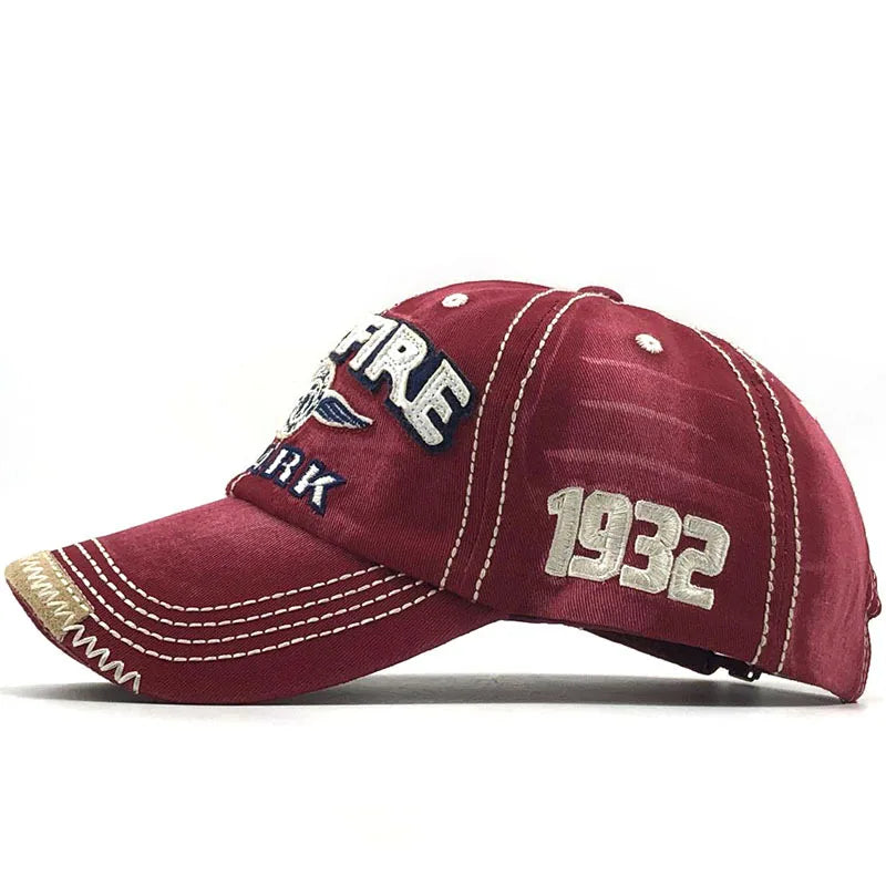 Men Women Cotton Embroidered Letter Printed Baseball Cap Cowboy Hip Hop Dance Club Snapback Hat Visors Summer Sports Sun Hats