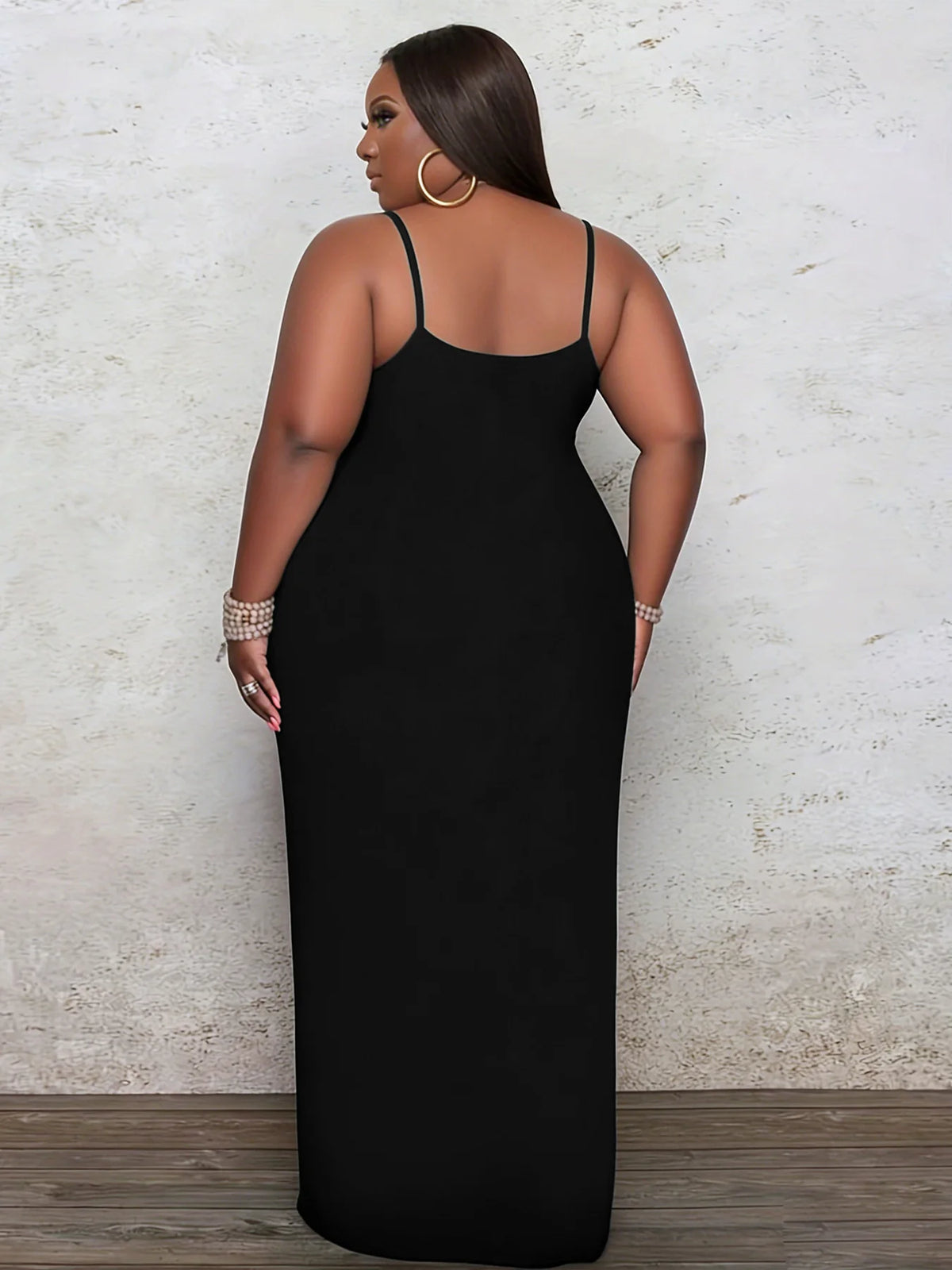 Plus Size Women Solid Dress  V-Neck Backless With Pockets Summer Short Dress