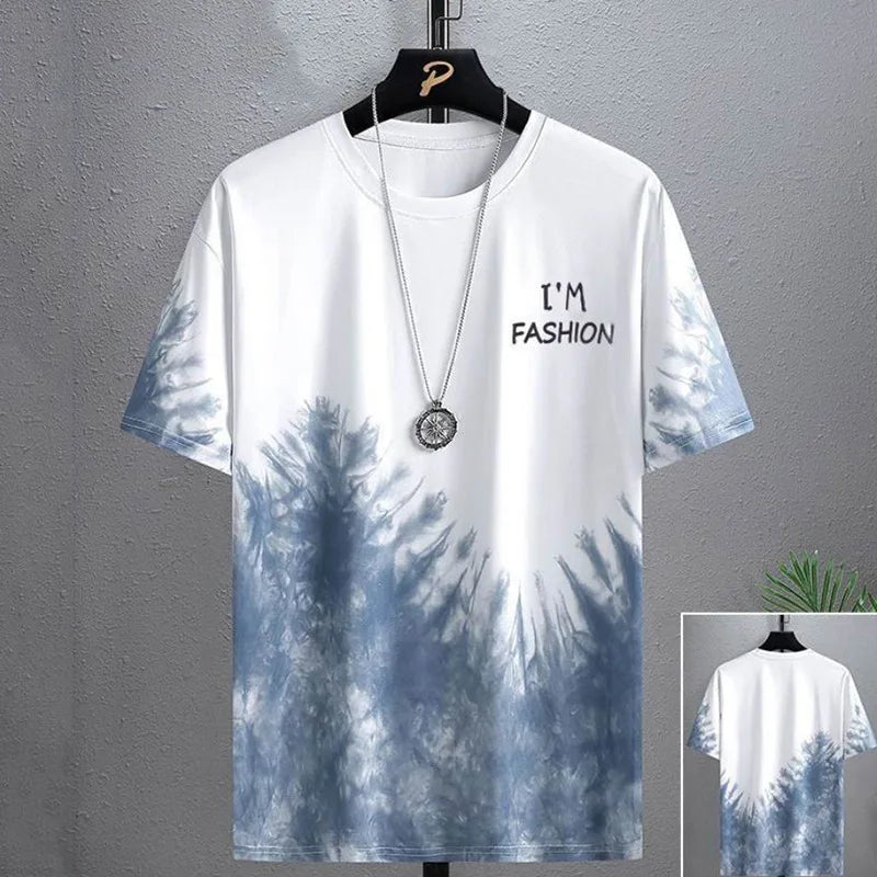 T shirt for Men 2025 New man Clothing Trendy Fitness streetwear Polyester O-Neck Casual T-shirt Male Oversized Y2k tops T-shirts