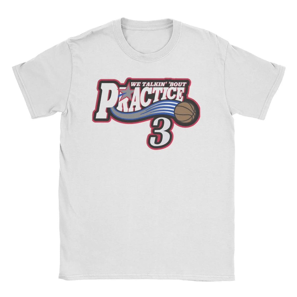 Men Women Sixers 3 Allen Iverson T Shirts  Cotton Tops Funny Short Sleeve Round Neck Tee Shirt Plus Size T-Shirt