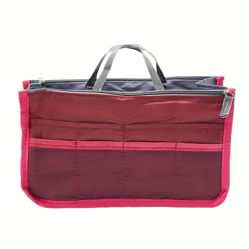 Organizer Insert Bag Women Nylon Travel Insert Organizer Handbag Purse Large Liner Lady Makeup Cosmetic Bag Cheap Female Tote