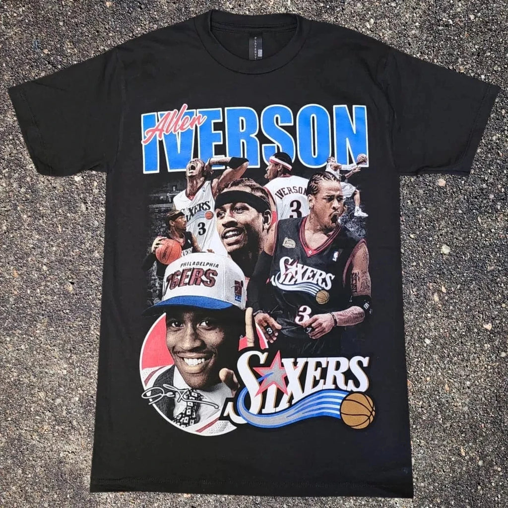 American Loeb Allen Iverson Basketball Graphic T-Shirt Men's Women's T-Shirt Summer Vintage Fashion Streetwear Harajuku Top