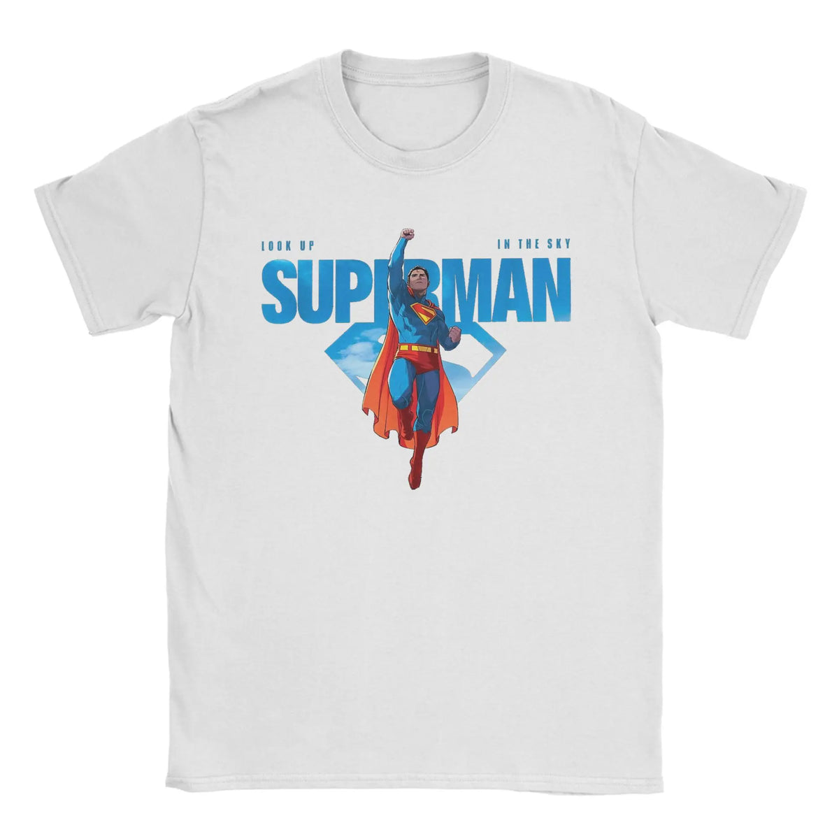 Supermans Superhero T-Shirts for Men Women  Funny 100% Cotton Tee Shirt Crewneck Short Sleeve T Shirts Classic Clothes